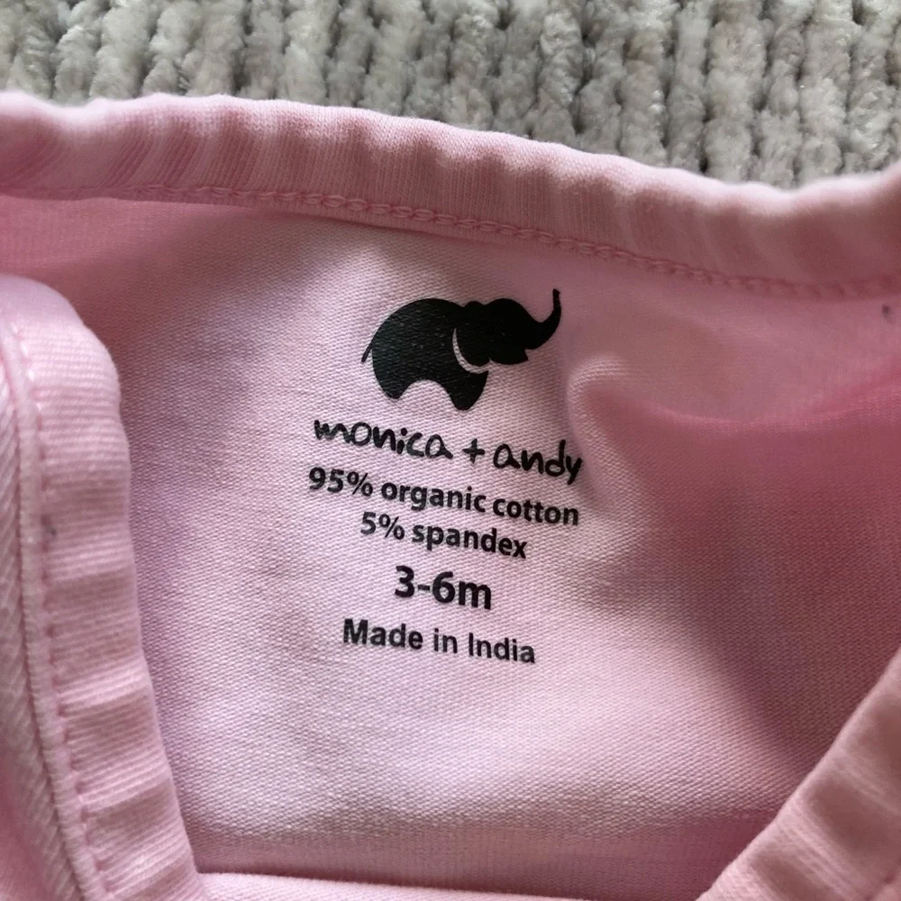 Monica + Andy Baby Bodysuit Set Macaron Print‎ Pink 3-6 Months